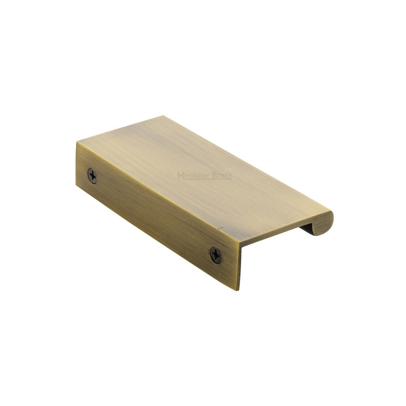 Heritage Brass Heritage EPTR Edge Pull Cabinet Handle, Antique Brass, 4cm
