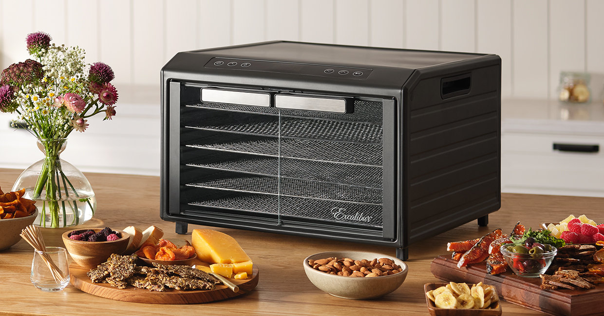 Excalibur 6 Tray Select Digital Dehydrator, in Stainless Steel