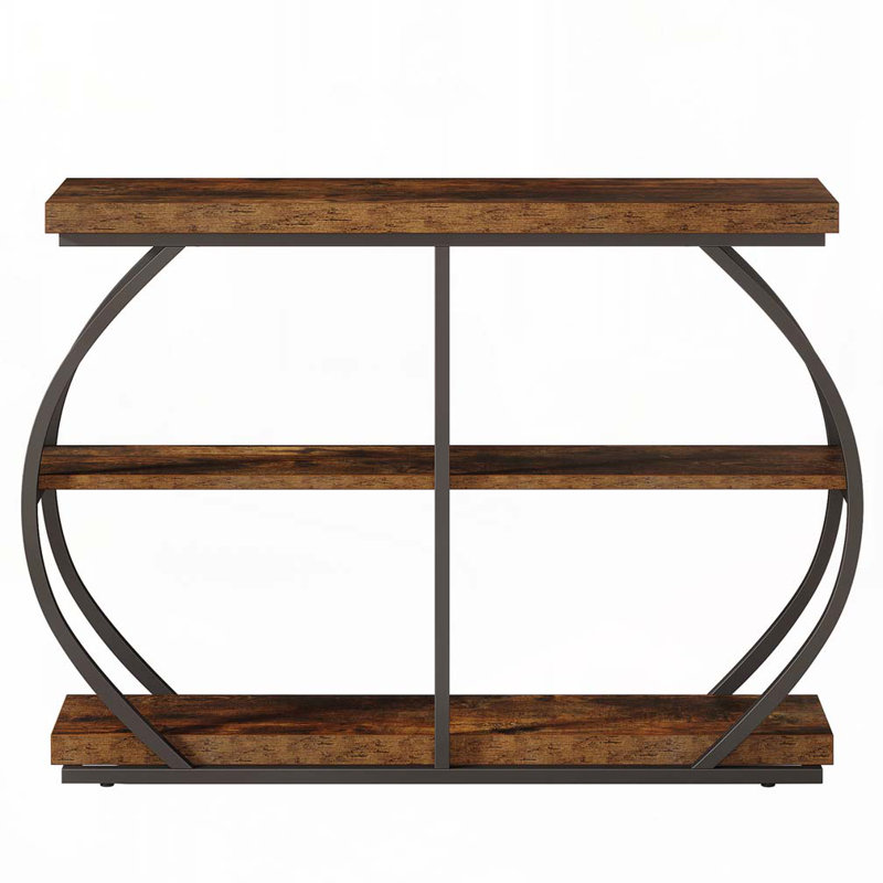 3-Tier Industrial Console Table