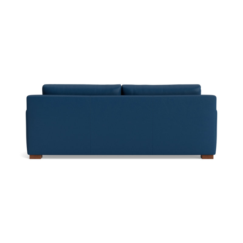 Catalina Leather Sofa (85") , Leather - Deep Blue