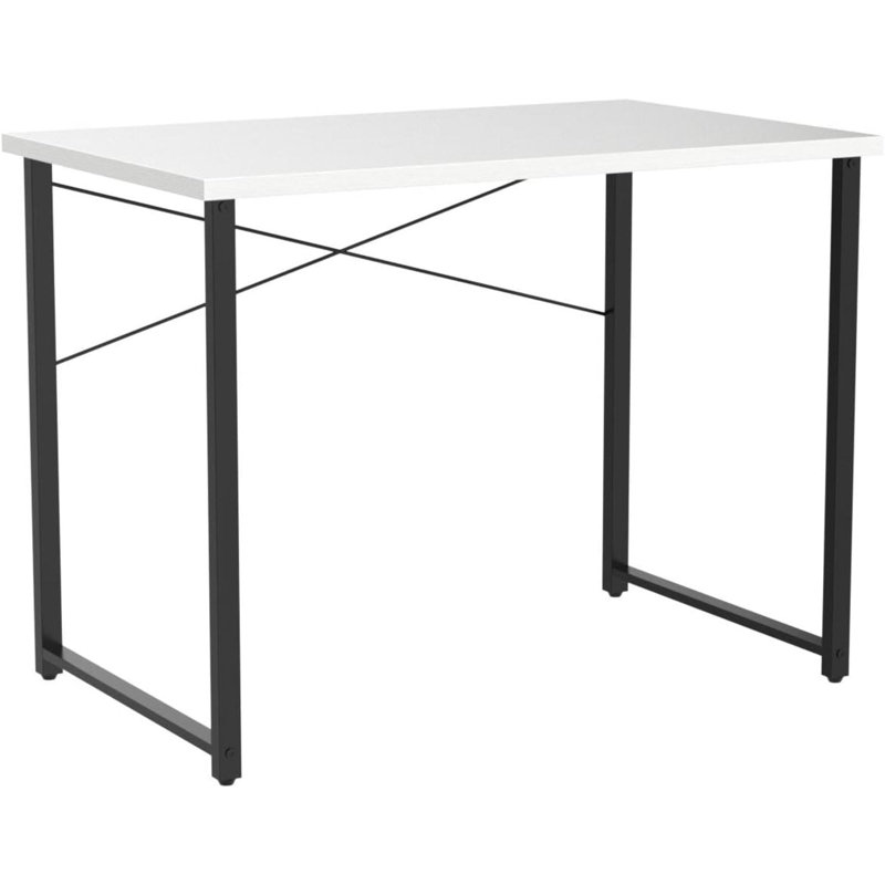 Bureau d'ordinateur l 16 po Kiriko, Blanc noir