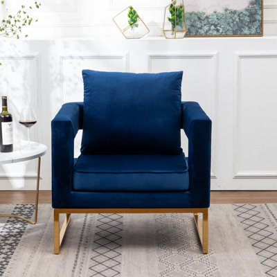 Chaise avec accoudoirs recouverts de tissu d'ameublement