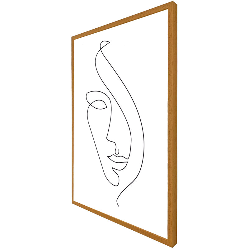 Arranda Single Picture Frame Print, 114cm H x 76cm W x 4cm D, Oak Framed