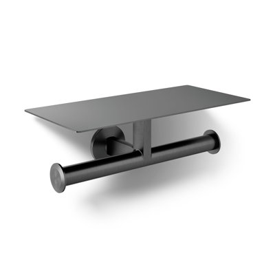 Components Covered Double Toilet Paper Holder