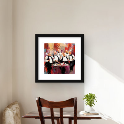 Good Friends - Illustrative Gastronomy Framed Matted Print