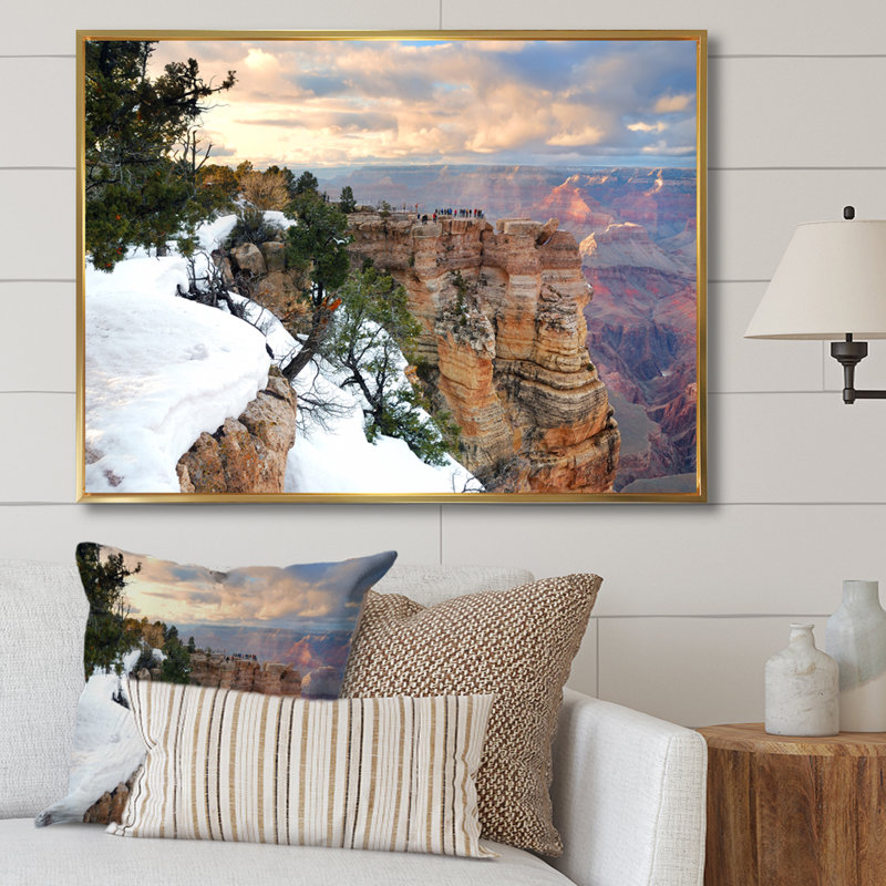 " Sonoran Serenade ", 12" H x 20" W x 1" D, Gold Floater Framed