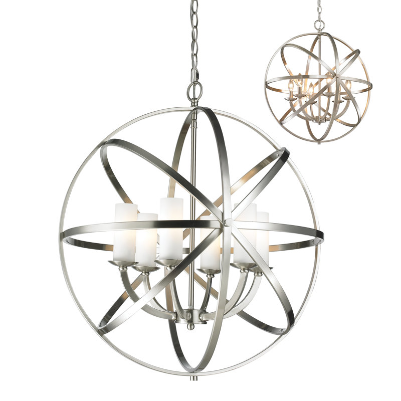 Lustre sphère 6 lumières ombrées Fridley