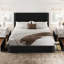 Lit plateforme tapissier avec tiroirs de rangement-2052952989-2052952988