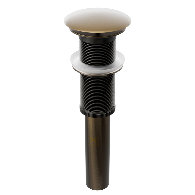 2.75" Umbrella Bathroom Pop-up Bathroom Sink Drain, Smoked Brushed Brass