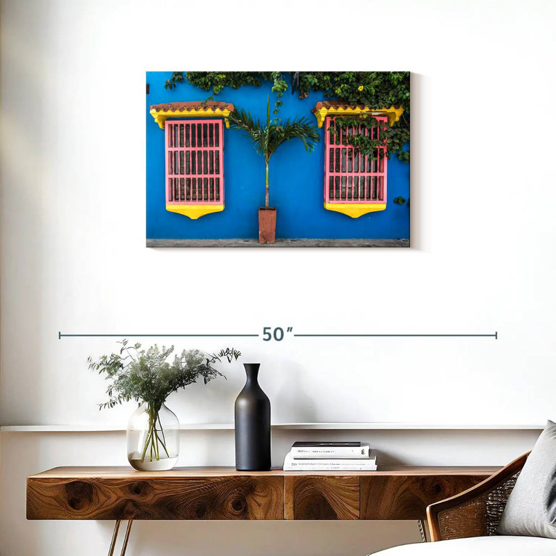 Lilie Pink Colonial Windows, 20" H x 30" W