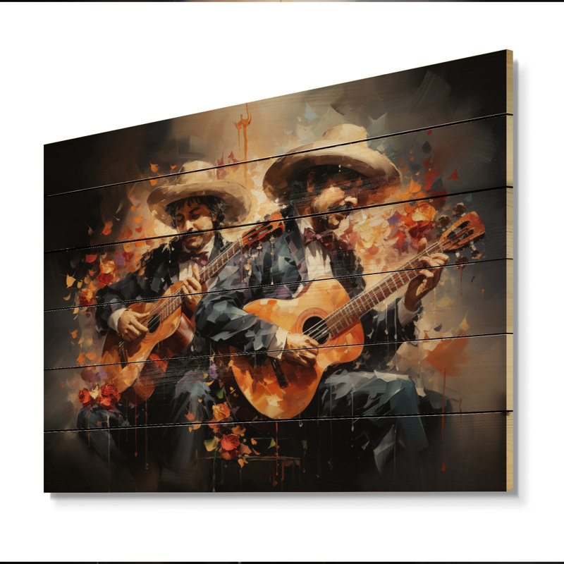 " Mexico Mariachi Melody Musical IV ", 30" H x 40" W x 0.78" D