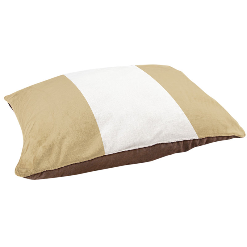 Coussin Detroit, Medium (40" W x 30"D x 6.5" H), Gold/White
