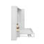 Lit escamotable double avec placard, tiroirs et tablettes