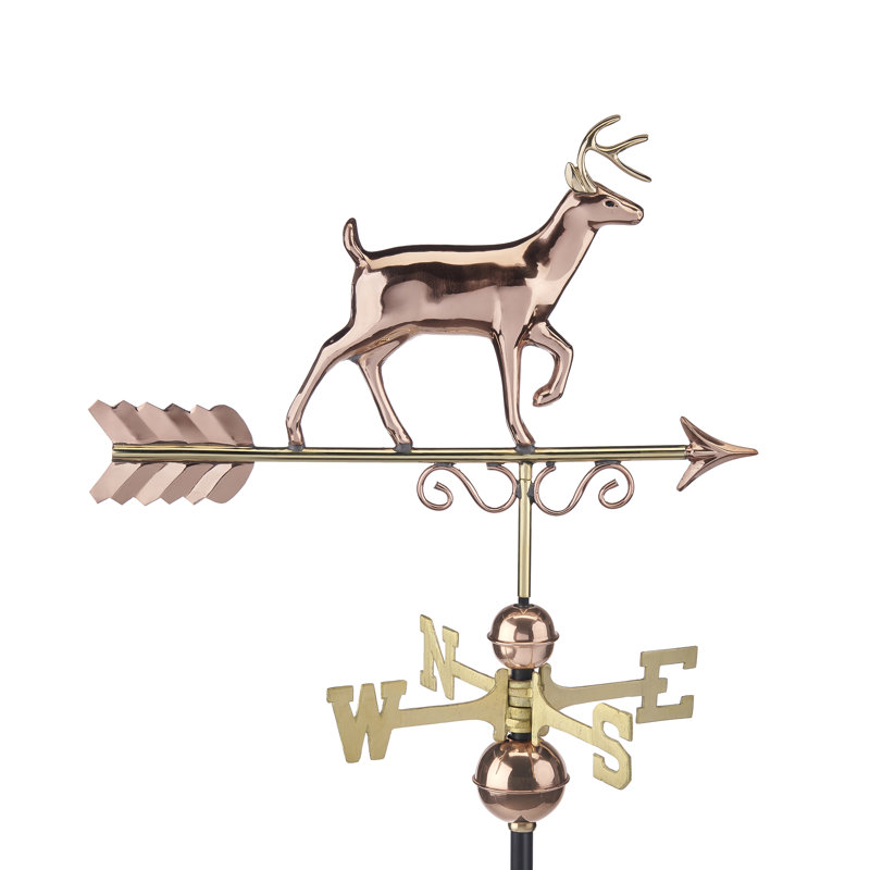 Jelissa 35'' H Animals Weathervane, Pure Copper