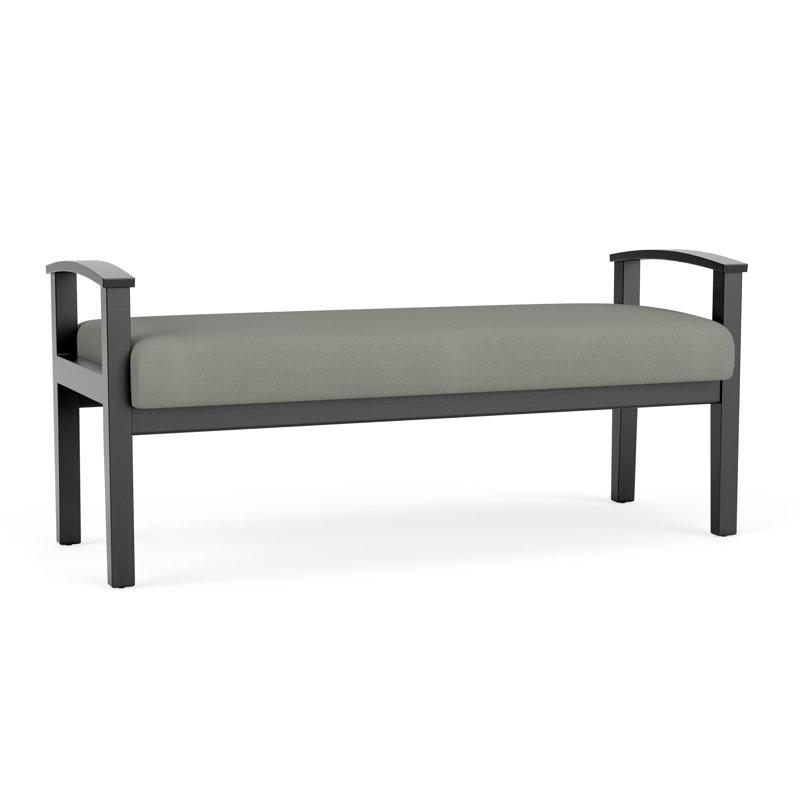 Banc en bois massif Amherst, Noir, Patriot Plus