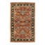 Indo Hand-Knotted High-Quality Orange/Black/Brown Area Rug