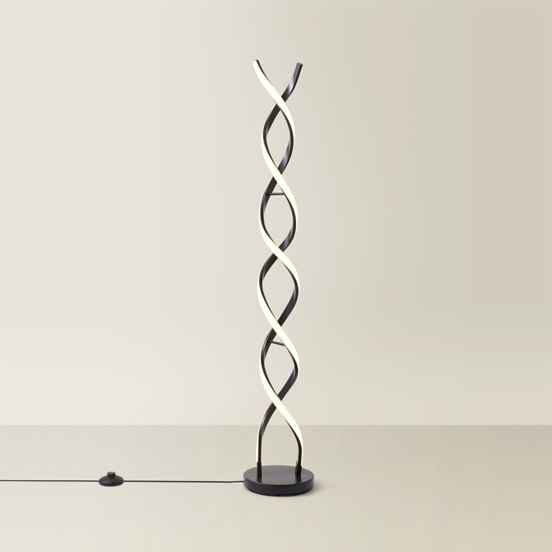 120cm Novelty Floor Lamp, Matte Black