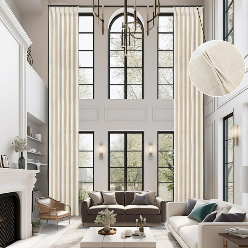 Sheer Curtain Single Panel, 52" W x 180" L