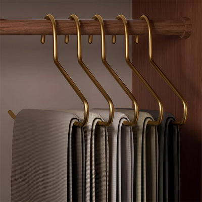 Elegant Aluminum Goose-Neck Hanger For Trousers