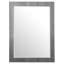Miroir mural cadre en métal glam