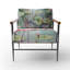 Fauteuil d'appoint rembourré Elegant Pink Flamingo Paradise-726905013