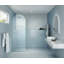 Maven 30 in. x 86.75 in. Fully Frameless Arched Fluted Single Fixed Shower Panel-570978886