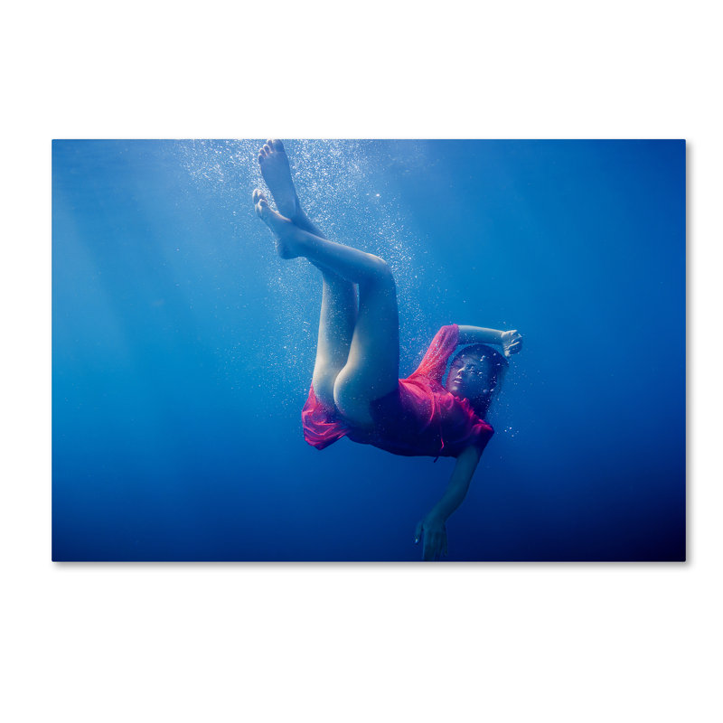 « blue water », reproduction de photo sur toile tendue, 16 po x 24 po
