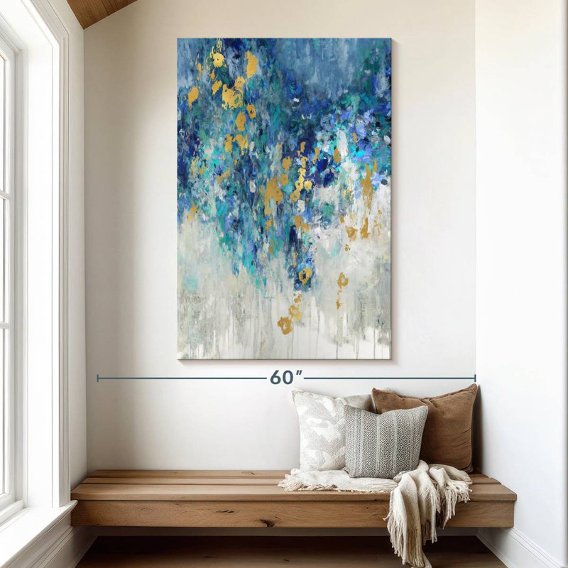 Avery Cascading Blues II, 51" H x 34" W