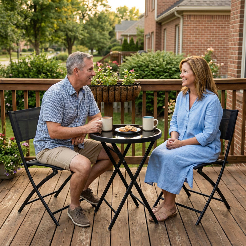 2 - Person Patio Dining Set with Round Table