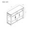 Buffet gris vieilli 47 po - Solution de rangement de ferme industrielle