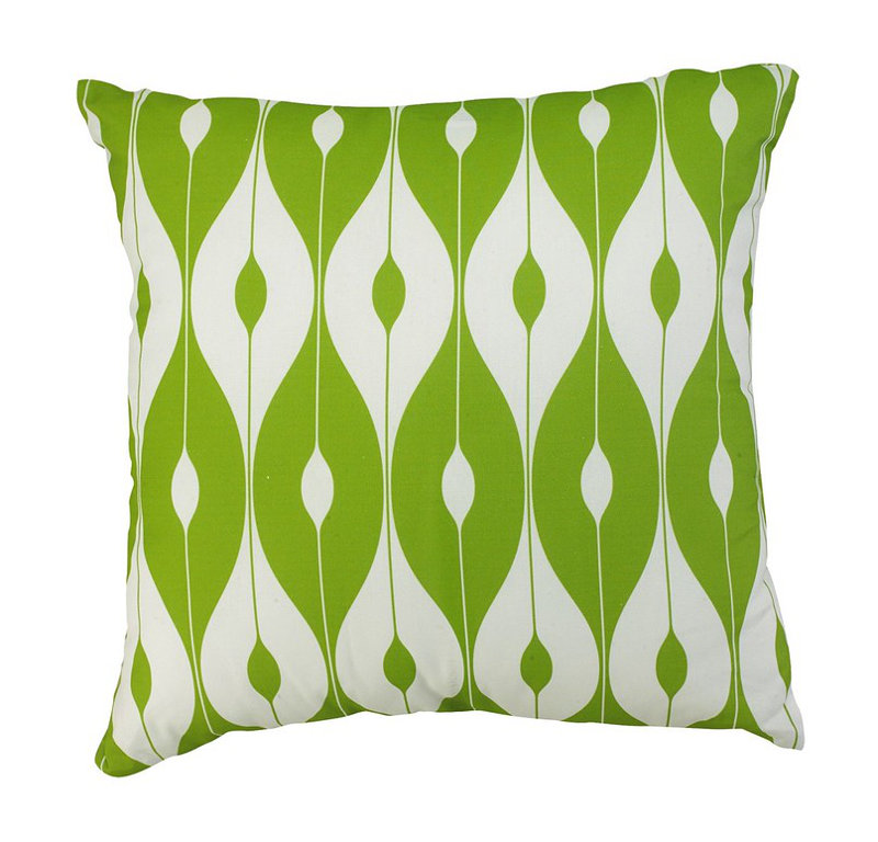 Letina Ikat Square Cushion, Green