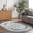 Juliea Distressed Medallion Oriental Power Loom Performance Rug-2118190187