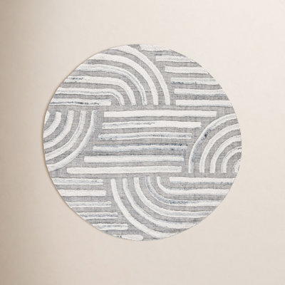 Seri Dark Gray Ivory Hand-Woven Abstract Rug