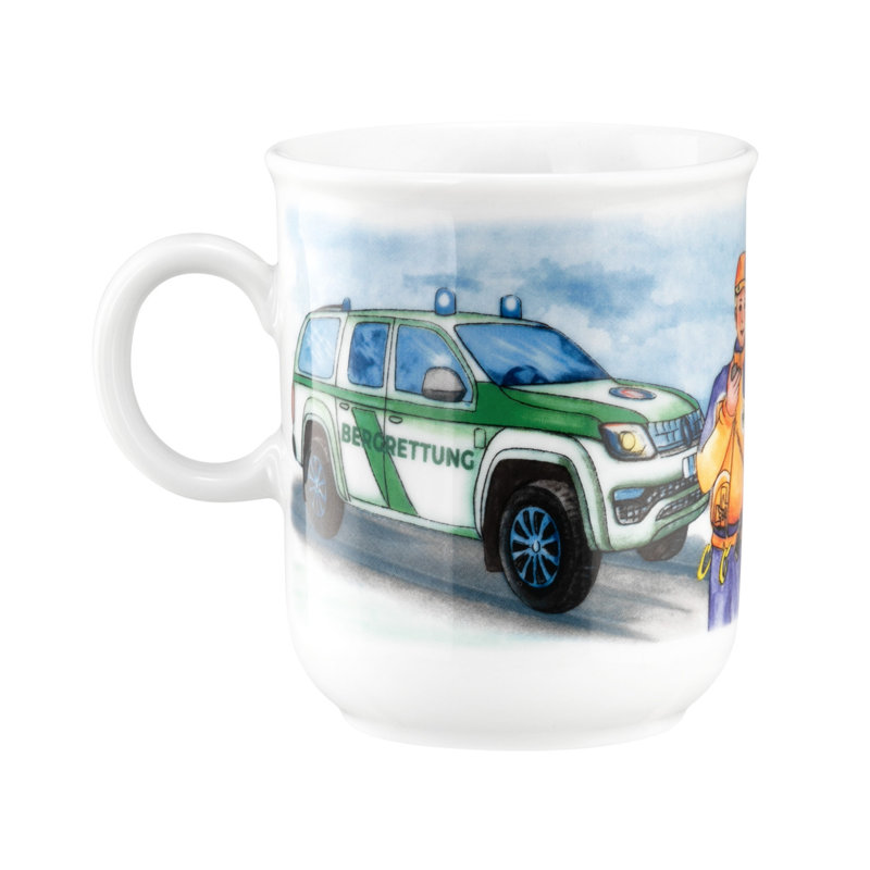 Compact Coffee Mug, Blue Light