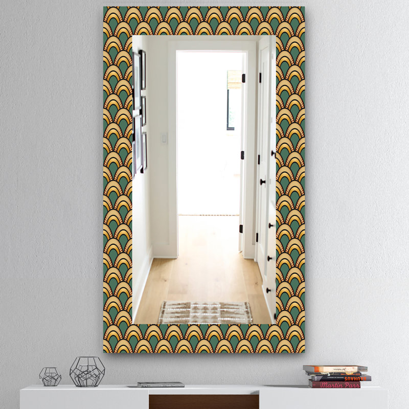 Miroir mural art déco, H 39,4 po x l 29,5 po