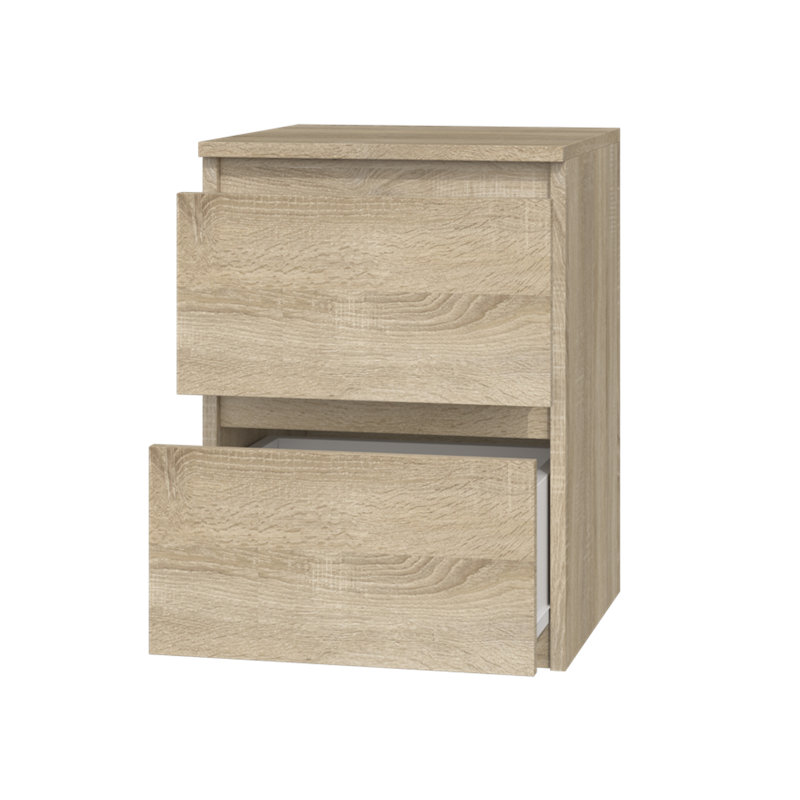 Delancey 40 cm W Bedside Table, Beige