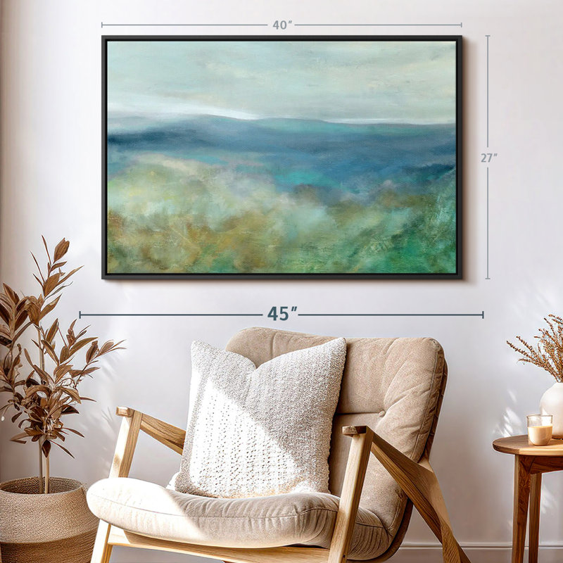Blue Mountain Overlook Canvas Print, 27" H x 40" W