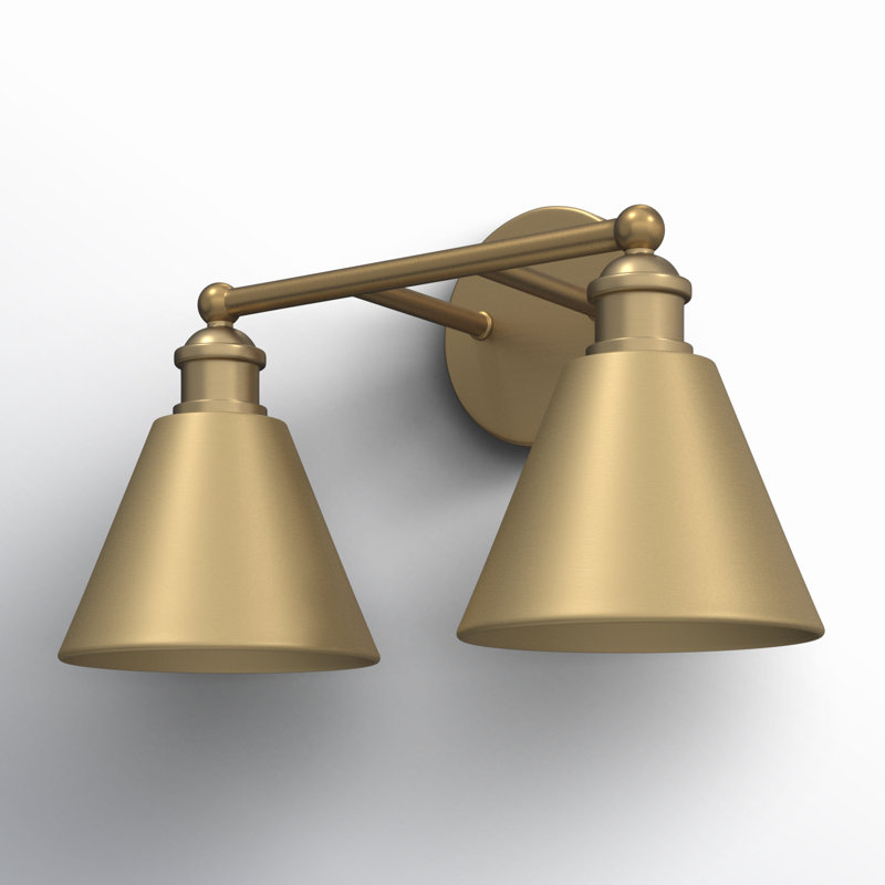 Kera 2 - Light Dimmable Vanity Light in Natural Brass, Natural Brass