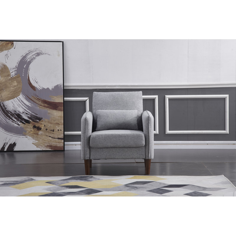 Espey 3 - Piece Living Room Set, Light Gray Polyester