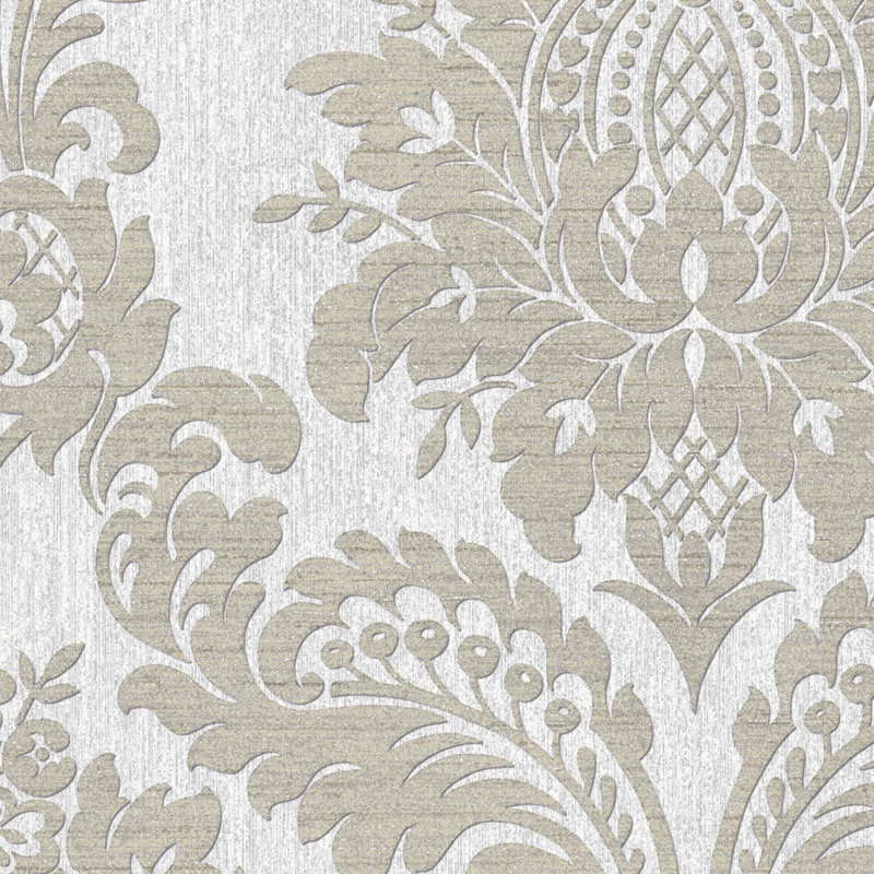 Boutique Archive Damask Wallpaper, Grey