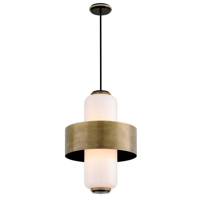 Lustre géométrique 6 lumières ombrées Melrose