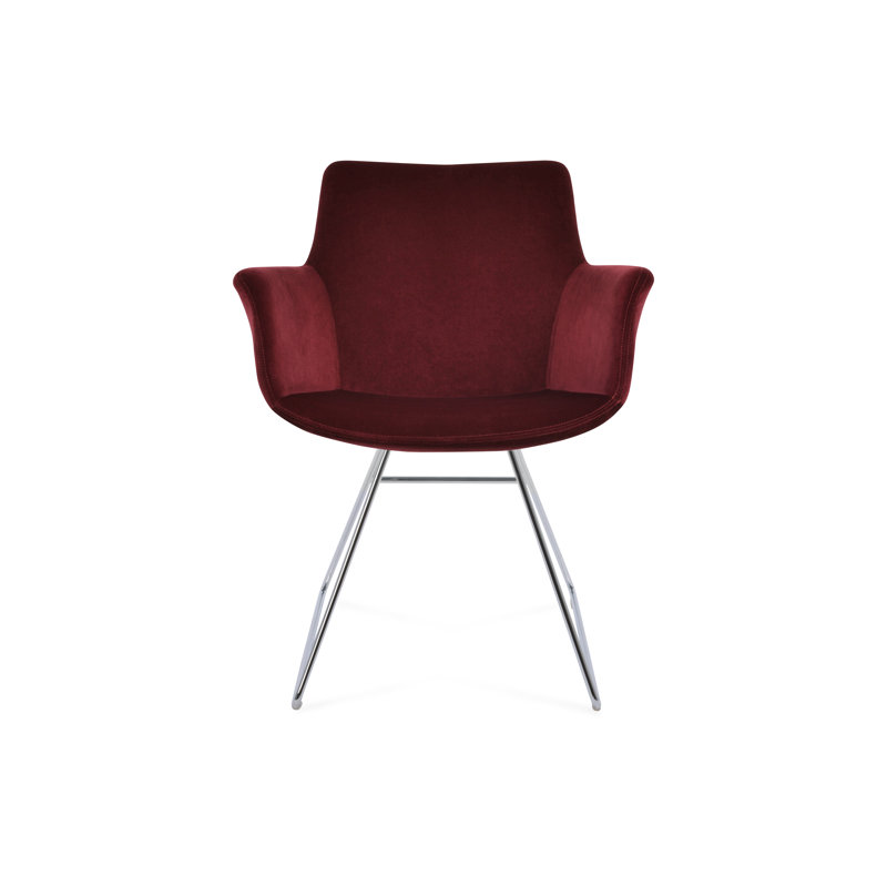 Fauteuil Bottega, Chrome, Cherry