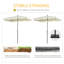 2m x 1.3m Rectangular Parasol Rosenda-27041358