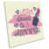 Lipstick Diamonds Rock And Roll Picture CANVAS WALL ART Square Print