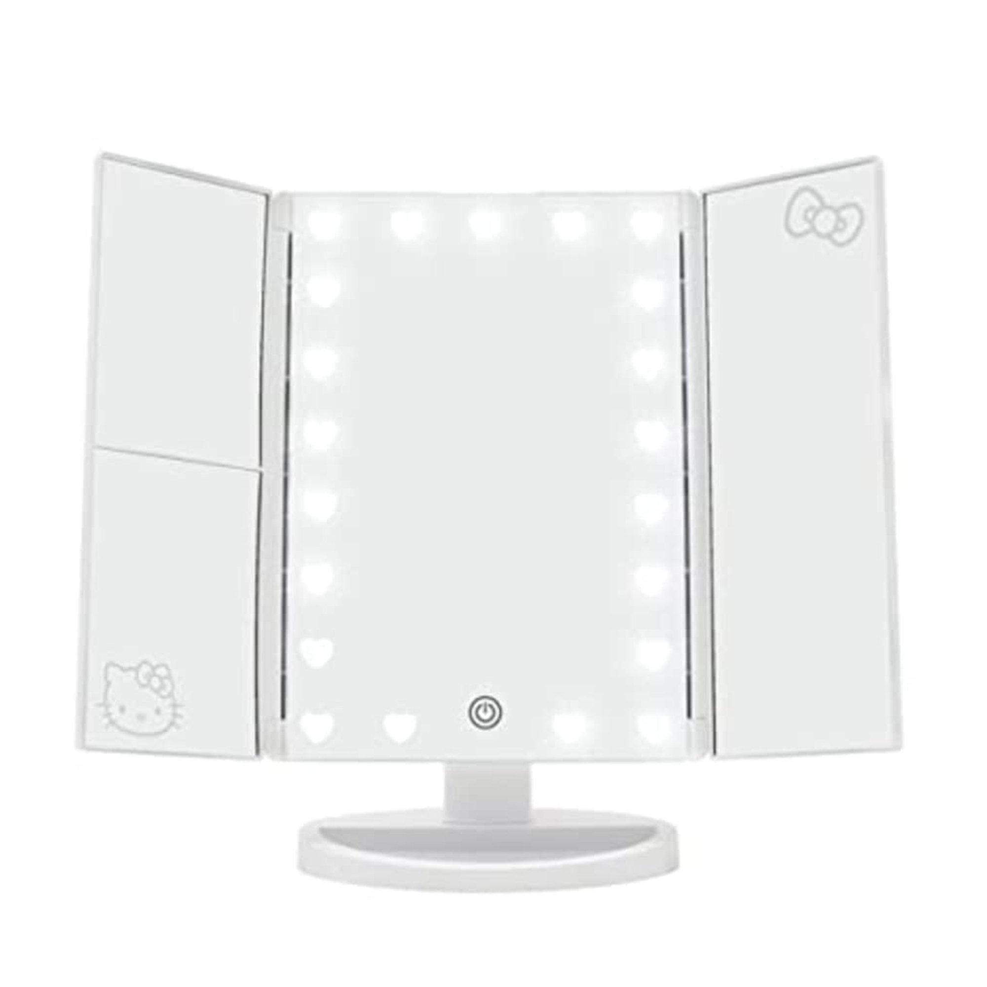 Impressions Vanity Hello Kitty Mirror with Lights, Trifold LED Tri-Tone  Makeup Mirror with Touch Sensor and Three Adjustable Mirror Panels, Makeup  Vanity Handheld Magnifying Mirror (Pink) : : Beauty
