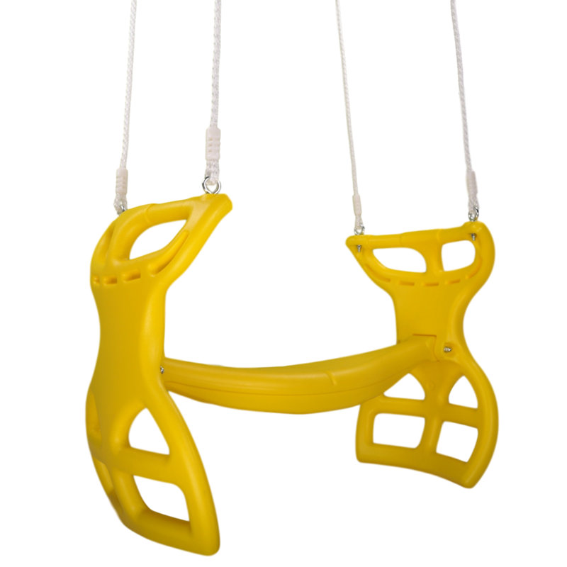 Fauteuil coulissant avec corde, Jaune