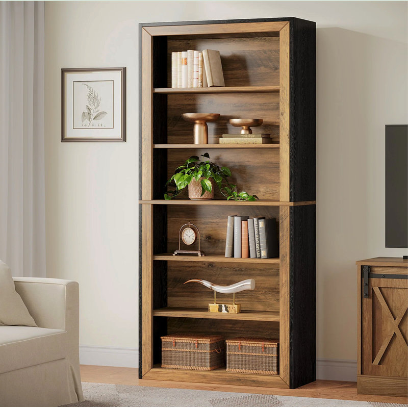 Étagère ouverte à 7 niveaux de 74,4 po de hauteur à 7 niveaux pour salon, bureau et chambre à coucher