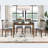 Wooden Dining Rectangular Table, Kitchen Table For Small Space, 4 Person Dining Table, Walnut ONLY THE TABLE