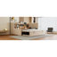 Lit de jour simple rembourré avec lit gigogne, tablettes de rangement, port USB et prise de courant (beige)-1703942778