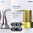 2 Handles Brushed Gold Faucet, Brushed Nickel Centerset RV Bathroom Faucets For 3 Hole-121292087